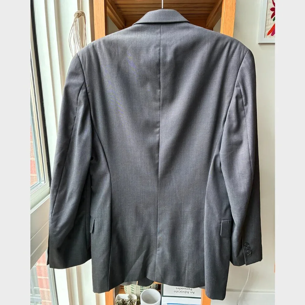 Michael Kors Men's Gray Wool Two-Button Blazer - Size 38R